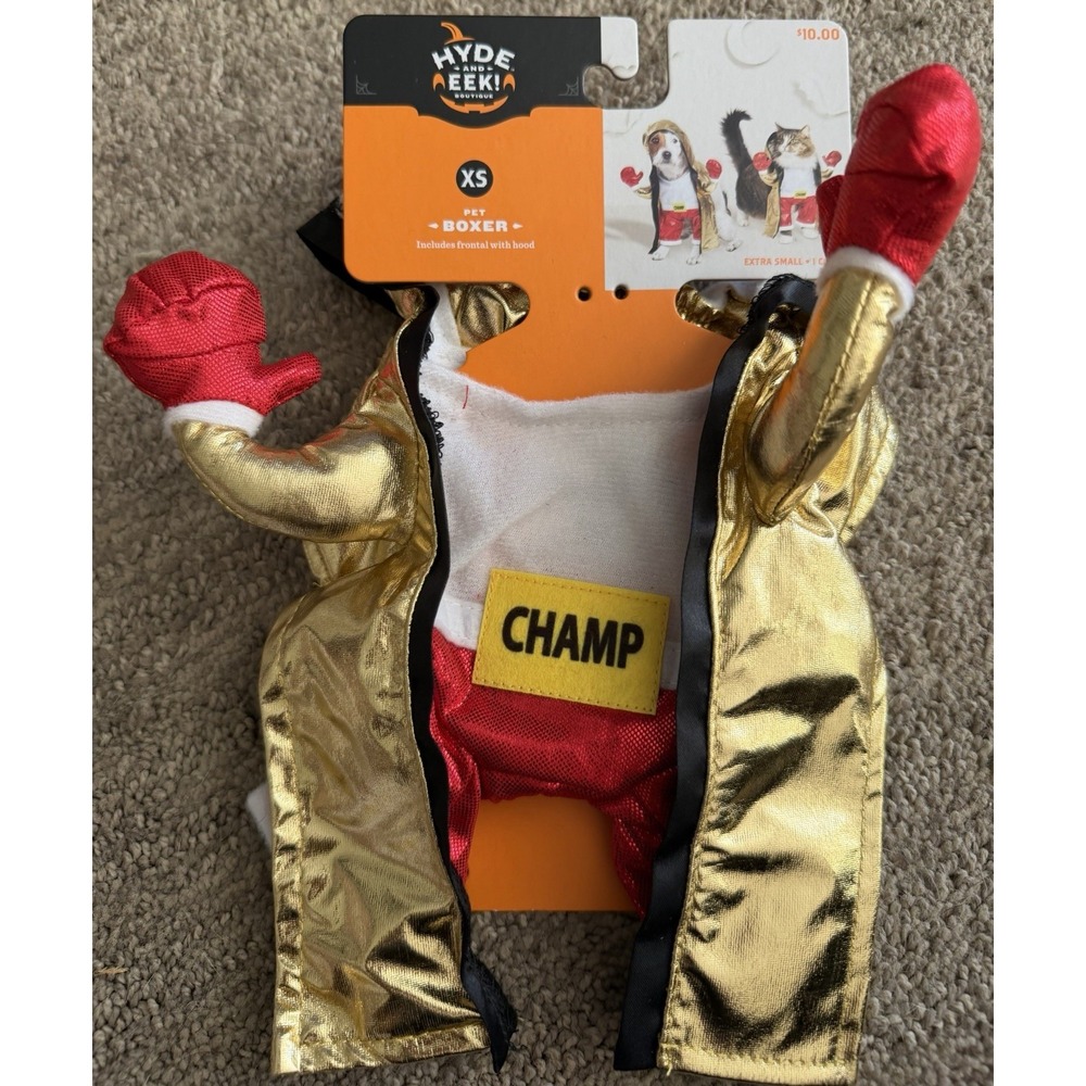 NEW Boots & Barkley Boxer Champ Dog Costume Size XS